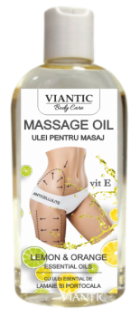 МАСЛО ДЛЯ МАССАЖА С  ЭФИРНЫМ МАСЛОМ ЛИМОНА И АПЕЛЬСИНА 200мл